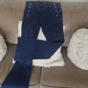 Express Bell Flare Mid Rise Stretch Jeans